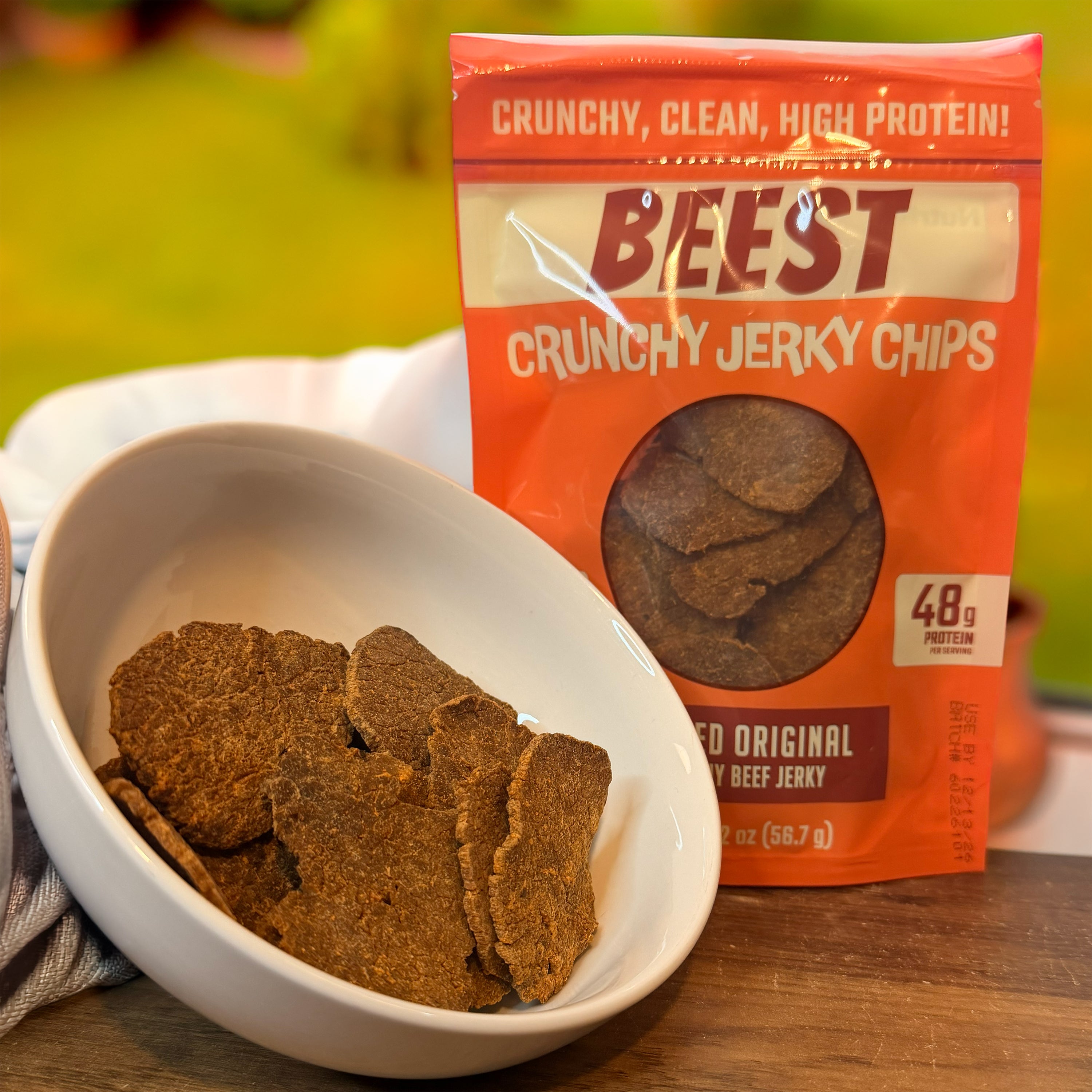 Beef Jerky Chips, Smoked Original