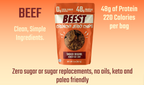 Crunchy Beef Jerky Chips – Smoked Original - BEEST Snacks
